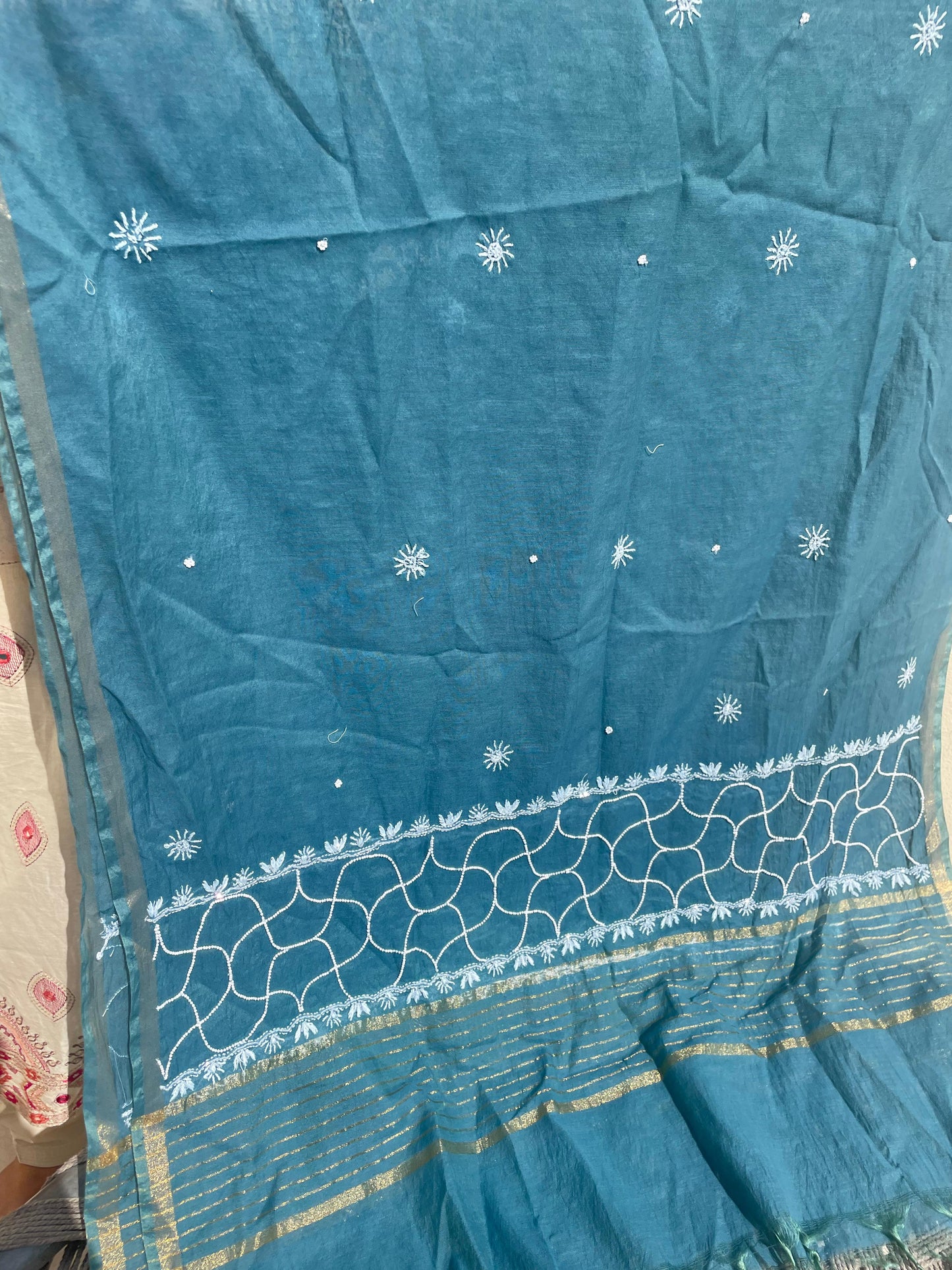 *LUCKNOWI CHIKANKARI ANARKALI*