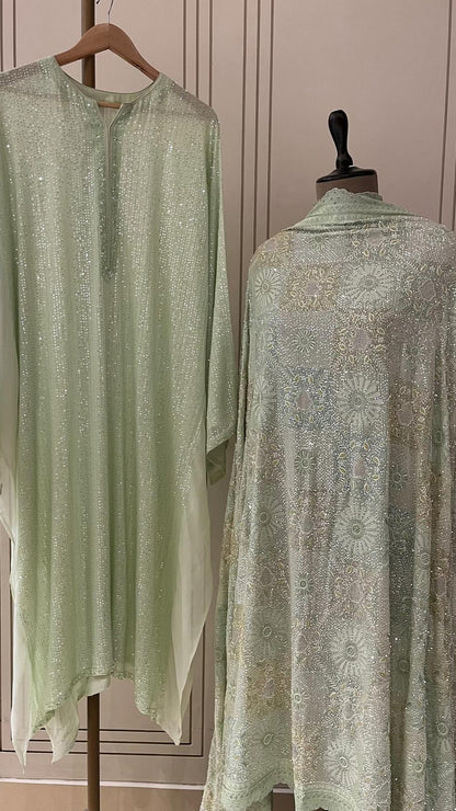 PURE GEORGETTE HAND WORKED LUXURY