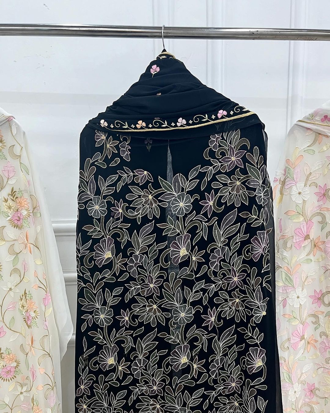 EXQUISITE PARSI GARA RESHAM PURE GEORGETTE