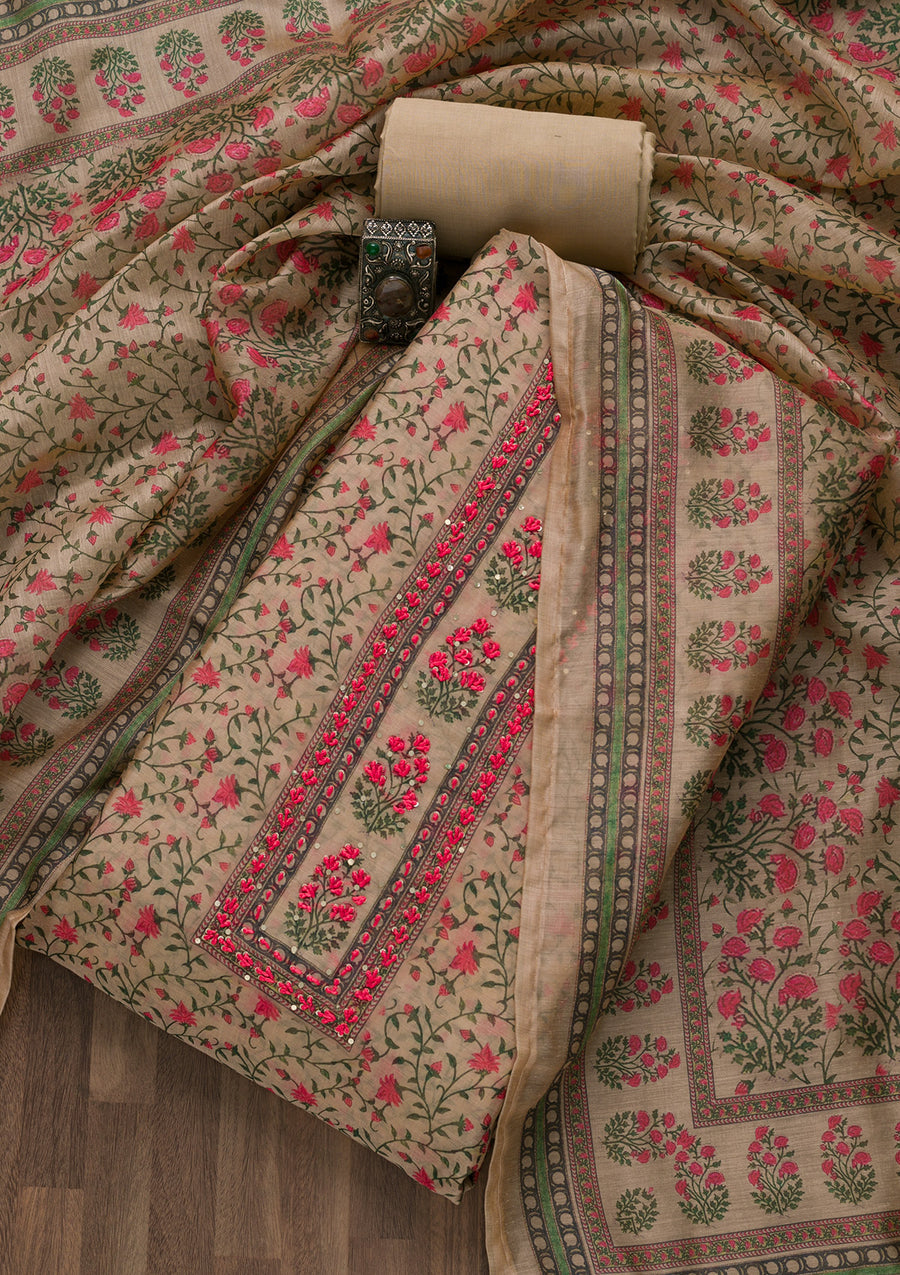 PRINTED CHANDERI