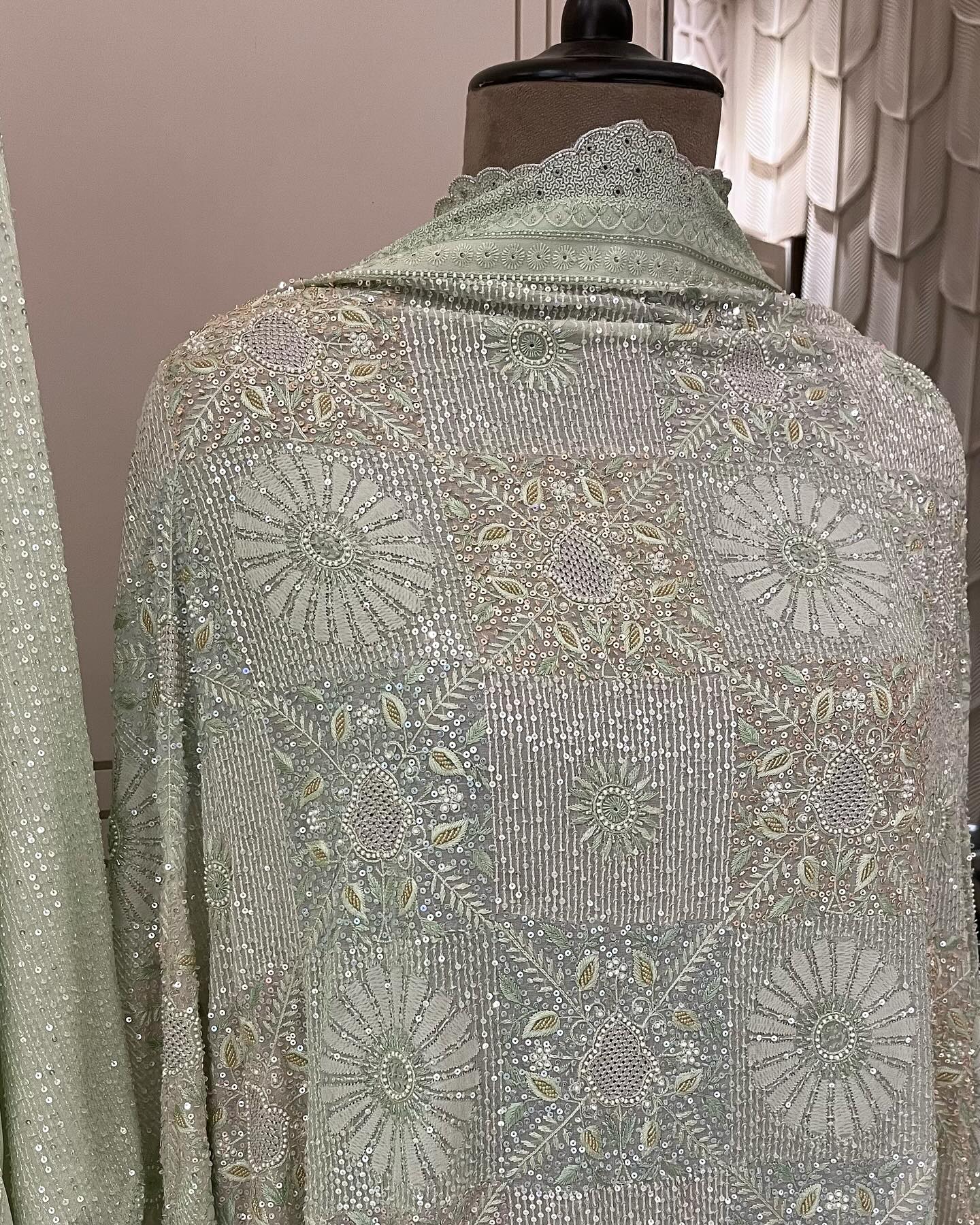 PURE GEORGETTE HAND WORKED LUXURY