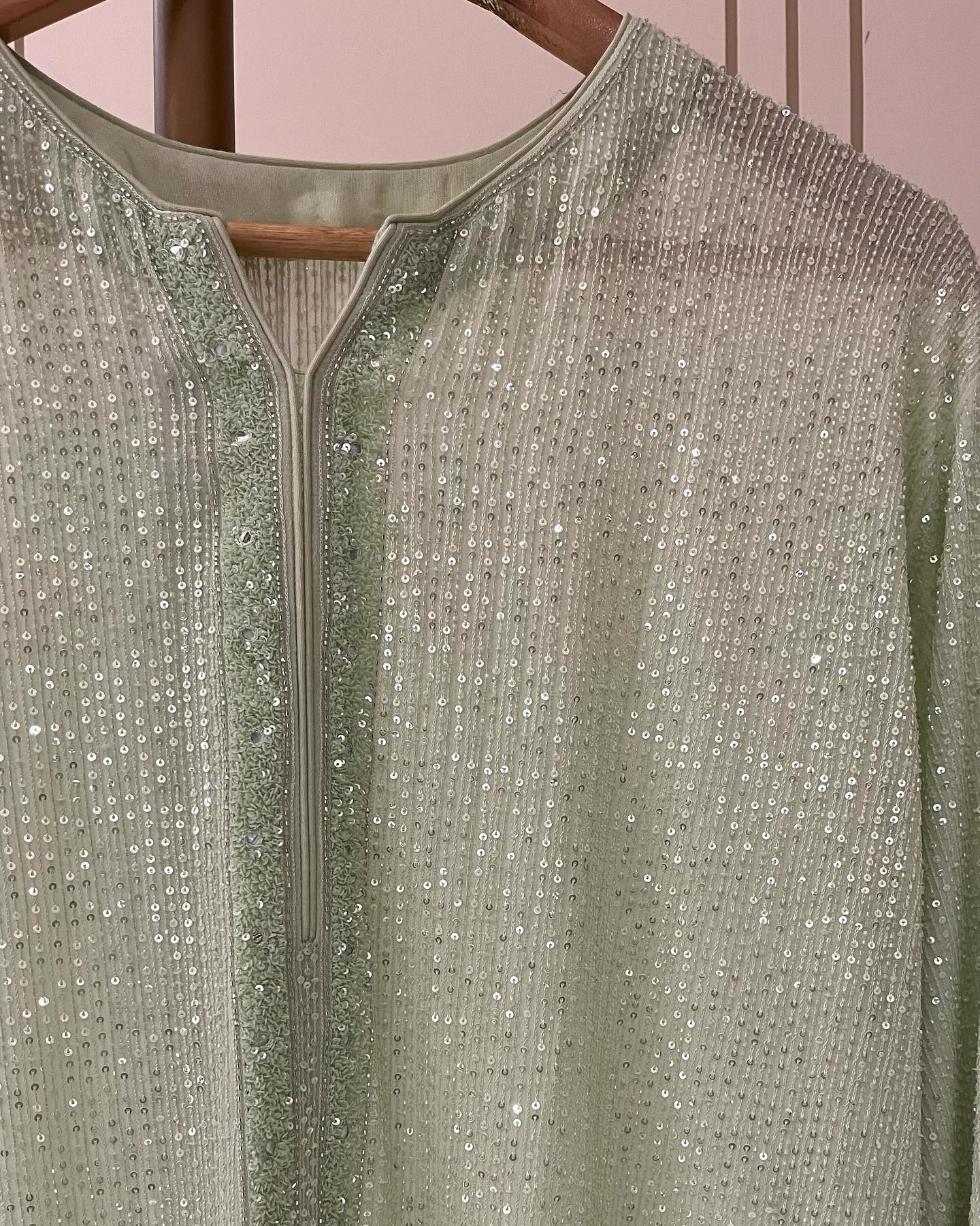 PURE GEORGETTE HAND WORKED LUXURY