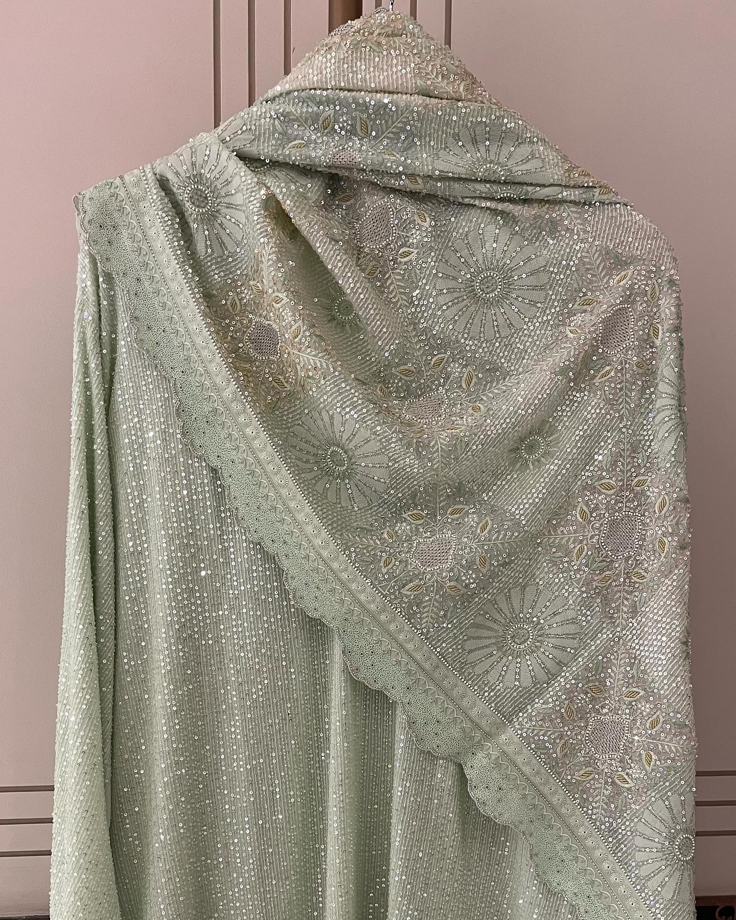 PURE GEORGETTE HAND WORKED LUXURY