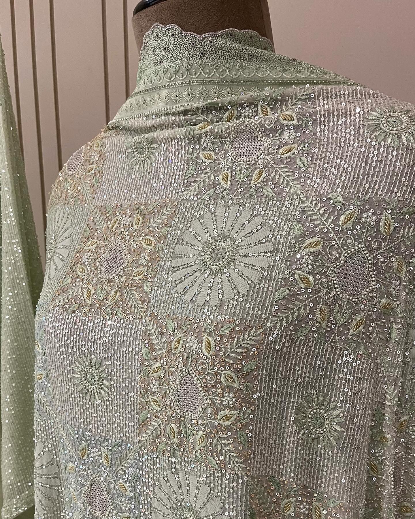 PURE GEORGETTE HAND WORKED LUXURY