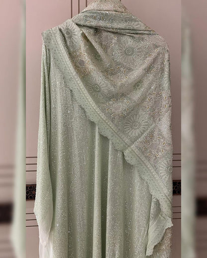 PURE GEORGETTE HAND WORKED LUXURY