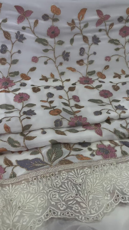 Embroidered Georgette