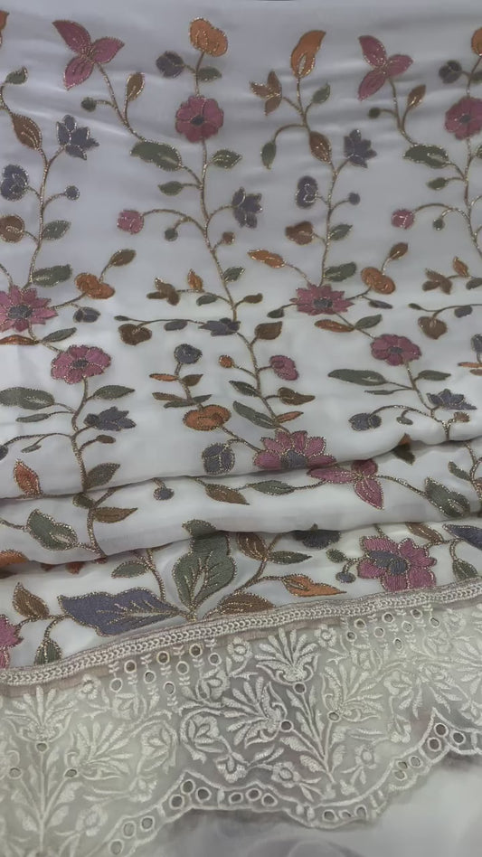Embroidered Georgette